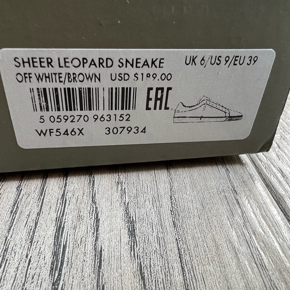 All saints sheer leopard sneaker, distressed - Picture 5 of 14